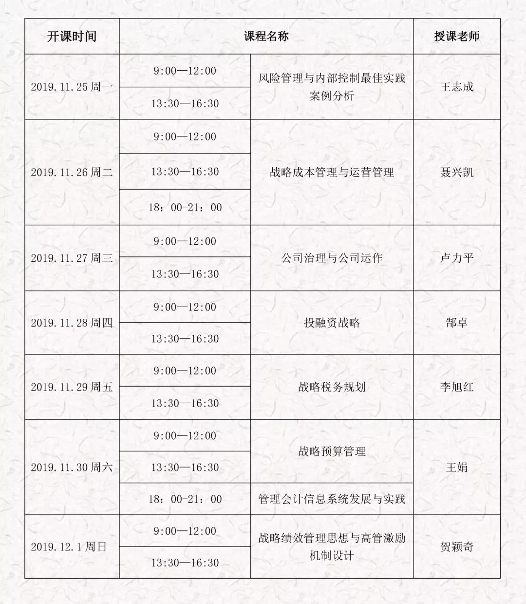 第78期、79期高级管理会计师CNMA面授班圆满结课